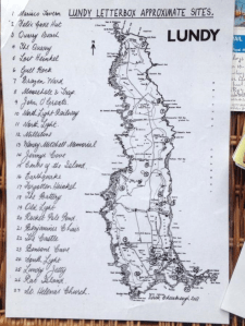 lundy letterbox map